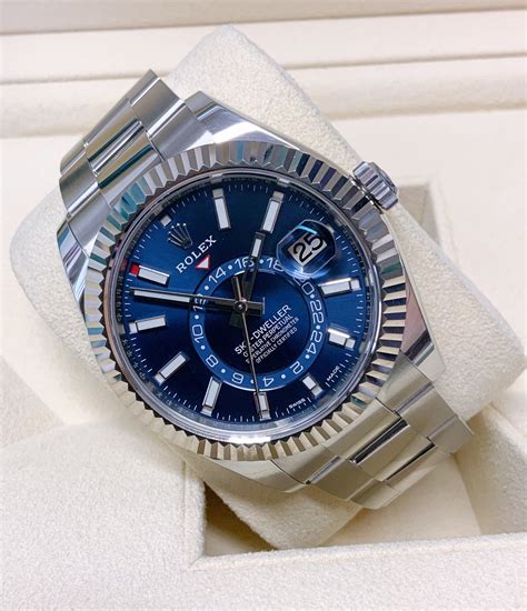 rolex sky-dweller blue|Rolex Sky-Dweller price range.